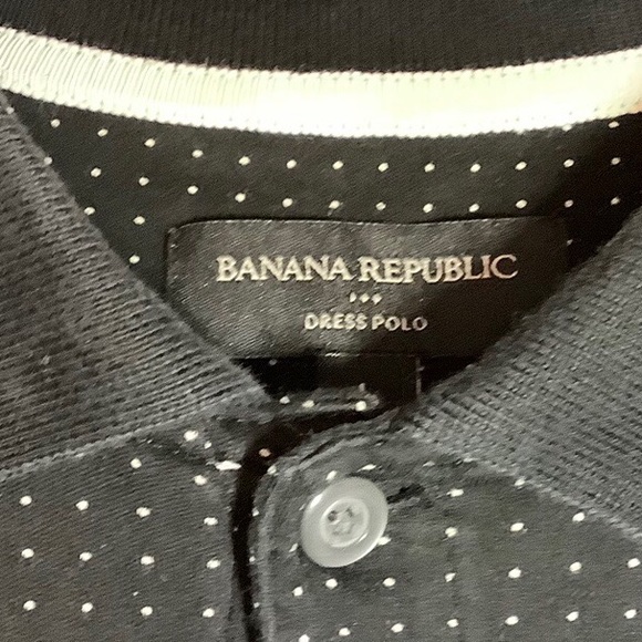 Banana Republic black and white polo 👕 - Picture 2 of 3